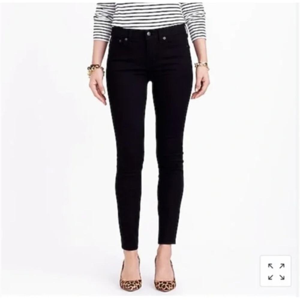 J. Crew Black Mid-Rise Skinny Jeans Size 32